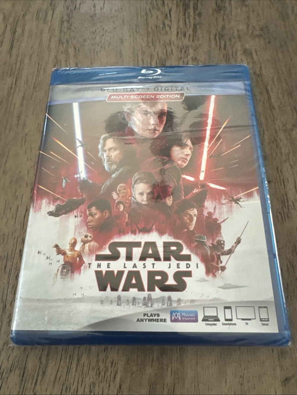 Disney Star Wars: The Last Jedi Blu-ray - Red, White, Blue Cover